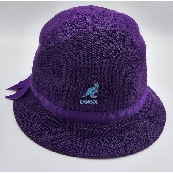 Kangol Girls Size M 4-6 Purple Bucket Hat with Bow NWT - Picture 1 of 6
